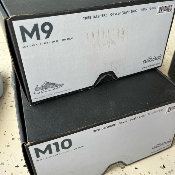 Allbirds Tree Dashers Geyser Light Blue Sneakers 9 10 NIB - Picture 8 of 8